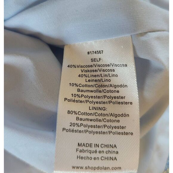 Anthropologie Dolan Bow Front Linen Quilted Lady Jacket Size Medium NWT - Picture 8 of 8